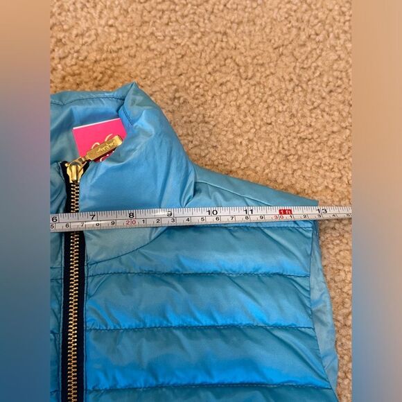 NWT Lilly Pulitzer Noella Blue Ombré Down Vest Sz XXS - Picture 11 of 16